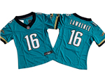 Jacksonville Jaguars #16 Trevor Lawrence Women's Teal Prowler Throwback Vapor F.U.S.E. Limited Jersey