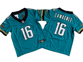 Jacksonville Jaguars #16 Trevor Lawrence Youth Teal Prowler Throwback Vapor F.U.S.E. Limited Jersey