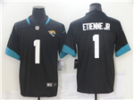 Jacksonville Jaguars #1 Travis Etienne Black Vapor Limited Jersey