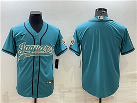 Jacksonville Jaguars Teal Baseball Cool Base Team Jersey