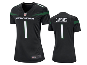 New York Jets #1 Sauce Gardner Women's Black Vapor Limited Jersey