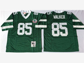 New York Jets #85 Wesley Walker 1984 Throwback Green Jersey