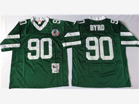 New York Jets #90 Dennis Byrd 1989 Throwback Green Jersey