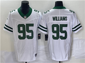 New York Jets #95 Quinnen Williams White Legacy Vapor F.U.S.E. Limited Jersey