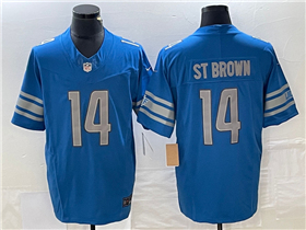 Detroit Lions #14 Amon-Ra St. Brown Blue Vapor F.U.S.E. Limited Jersey