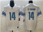 Detroit Lions #14 Amon-Ra St. Brown White Vapor F.U.S.E. Limited Jersey