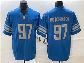 Detroit Lions #97 Aidan Hutchinson Blue Vapor F.U.S.E. Limited Jersey