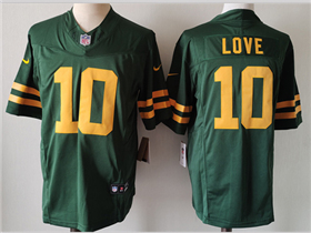 Green Bay Packers #10 Jordan Love Alternate Green Vapor F.U.S.E Limited Jersey