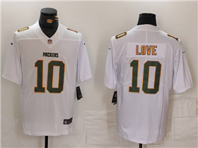 Green Bay Packers #10 Jordan Love White Fashion Limited Jersey