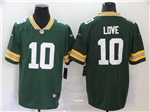 Green Bay Packers #10 Jordan Love Green Vapor Limited Jersey