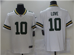 Green Bay Packers #10 Jordan Love White Vapor Limited Jersey