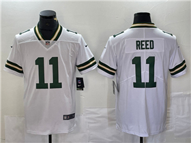 Green Bay Packers #11 Jayden Reed White Vapor Limited Jersey