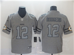 Green Bay Packers #12 Aaron Rodgers Gray Gridiron Gray Limited Jersey