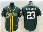 Green Bay Packers #23 Jaire Alexander Green Baseball Cool Base Jersey