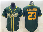 Green Bay Packers #23 Jaire Alexander Green Baseball Cool Base Jersey