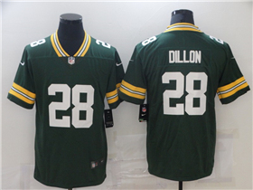 Green Bay Packers #28 A.J. Dillon Green Vapor Limited Jersey