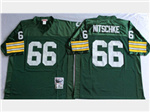 Green Bay Packers #66 Ray Nitschke 1966 Throwback Green Jersey