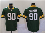 Green Bay Packers #90 Lukas Van Ness Green Vapor Limited Jersey