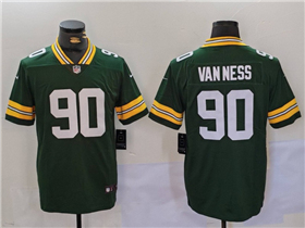 Green Bay Packers #90 Lukas Van Ness Green Vapor Limited Jersey