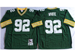 Green Bay Packers #92 Reggie White 1993 Throwback Green Jersey