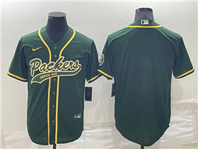 Green Bay Packers Green Baseball Cool Base Team Jersey