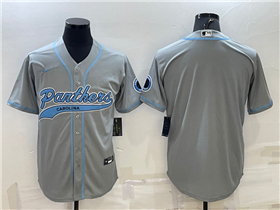 Carolina Panthers Gray Baseball Cool Base Team Jersey