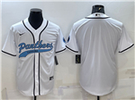 Carolina Panthers White Baseball Cool Base Team Jersey