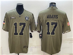 Las Vegas Raiders #17 Davante Adams 2022 Olive Salute To Service Limited Jersey