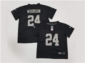 Las Vegas Raiders #24 Charles Woodson Toddler Black Vapor Limited Jersey