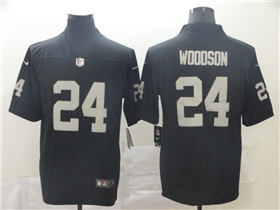 Las Vegas Raiders #24 Charles Woodson Black Vapor Limited Jersey