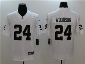 Las Vegas Raiders #24 Charles Woodson Youth White Vapor Limited Jersey