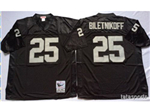 Oakland Raiders #25 Fred Biletnikoff Throwback Black Jersey