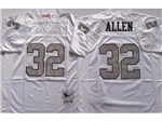 Los Angeles Raiders #32 Marcus Allen Throwback White/Silver Jersey