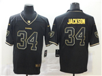 Las Vegas Raiders #34 Bo Jackson Black Gold Vapor Limited Jersey