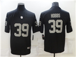 Las Vegas Raiders #39 Nate Hobbs Black Vapor Limited Jersey