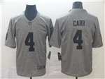 Las Vegas Raiders #4 Derek Carr Gray Gridiron Gray Vapor Limited Jersey