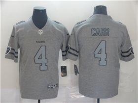 Las Vegas Raiders #4 Derek Carr Gray Gridiron Gray Limited Jersey