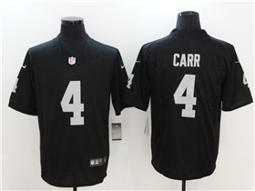 Las Vegas Raiders #4 Derek Carr Black Vapor Limited Jersey