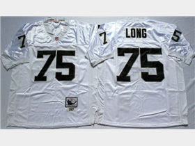 Los Angeles Raiders #75 Howie Long Throwback White Jersey