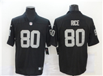 Las Vegas Raiders #80 Jerry Rice Black Vapor Limited Jersey