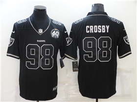 Las Vegas Raiders #98 Maxx Crosby Black Shadow Limited Jersey