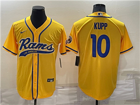 Los Angeles Rams #10 Cooper Kupp Gold Baseball Cool Base Jersey