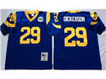 Los Angeles Rams #29 Eric Dickerson Blue Throwback Jersey