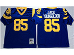 Los Angeles Rams #85 Jack Youngblood Throwback Blue Jersey