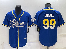 Los Angeles Rams #99 Aaron Donald Royal Baseball Cool Base Jersey