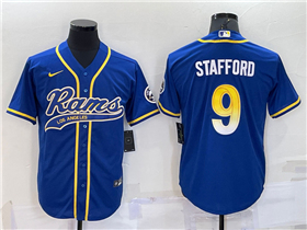 Los Angeles Rams #9 Matthew Stafford Royal Baseball Cool Base Jersey