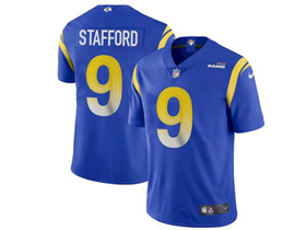 Los Angeles Rams #9 Matthew Stafford Youth Royal Vapor Limited Jersey