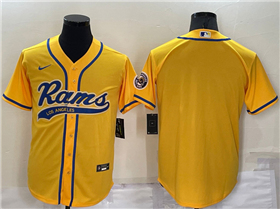 Los Angeles Rams Gold Baseball Cool Base Team Jersey