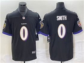 Baltimore Ravens #0 Roquan Smith Black Vapor Limited Jersey