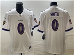 Baltimore Ravens #0 Roquan Smith White Vapor Limited Jersey